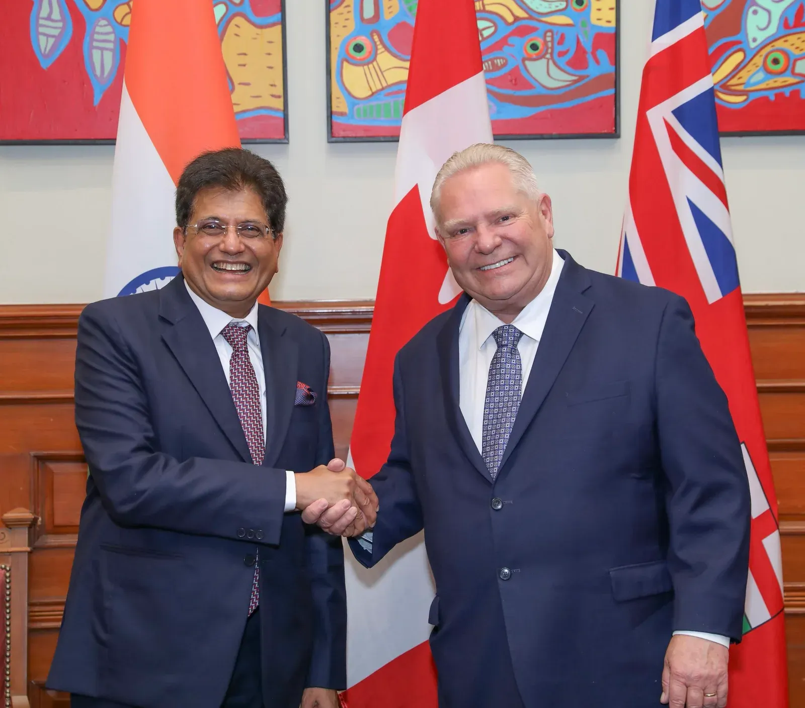 Piyush Goyal Meets Ontario Premier Doug Ford, Eyes Deeper Trade Ties