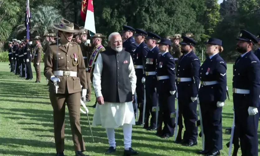 PM Modi gets ceremonial welcome, Guard of Honour in Melbourne