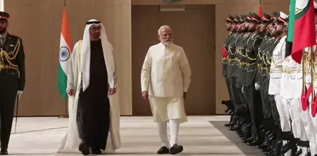 PM Modi receives guard of honour in Abu Dhabi, kicks off five-nation tour