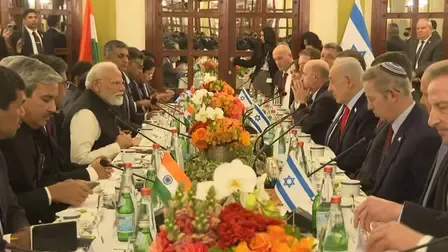 PM Modi Engages in Key Talks with Netanyahu in Jerusalem