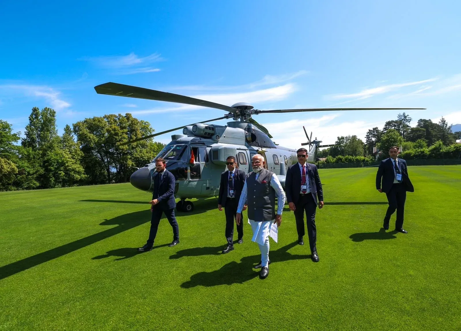 PM Modi arrives in Evian for G7 Summit, pledges sustainable future
