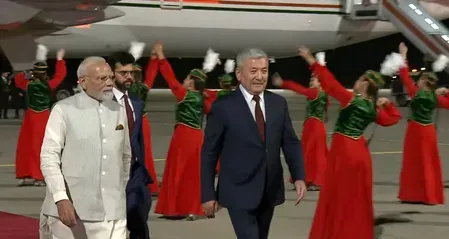 PM Modi arrives in Bishkek for 26th SCO Summit, bilateral talks lined up