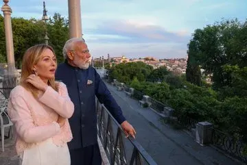 PM Modi dines with Giorgia Meloni in Rome, bilateral talks set for Wednesday