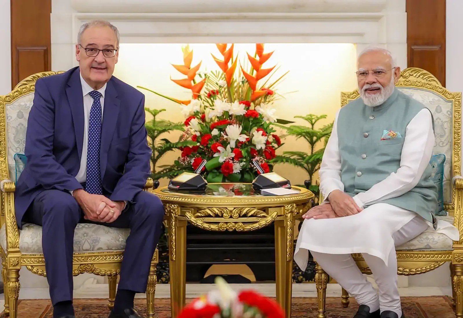 PM मोदी और स्विस राष्ट्रपति परमिलन की हैदराबाद हाउस में वार्ता: परमाणु ऊर्जा, मिलिट्री एक्सचेंज व AI पर बनी साझेदारी