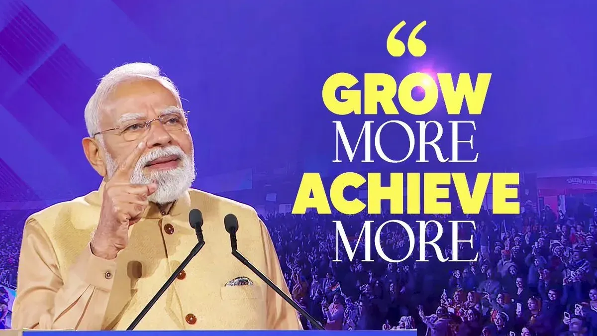 PM Modi Champions 'Grow More, Achieve More' for Viksit Bharat