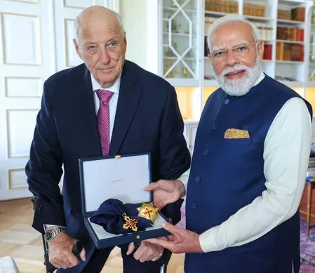 Modi receives Norway's Grand Cross — his 32nd global honour on 5-nation tour