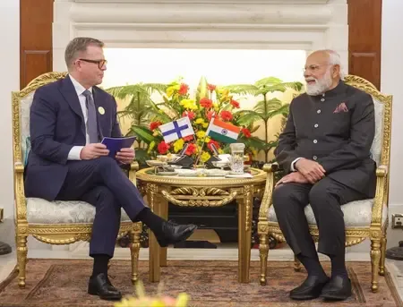 What are the commitments made by PM Modi and Finnish PM Orpo for advancing AI?