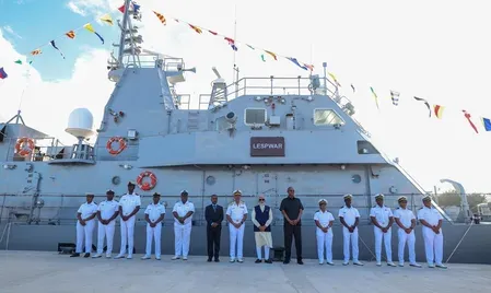 Modi hands over FPV PS Lespwar, ambulances and boats to Seychelles