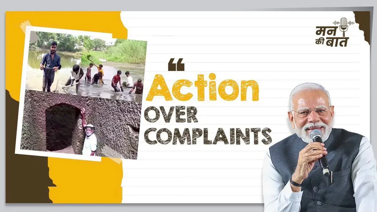 PM Modi highlights citizen water heroes on Mann Ki Baat