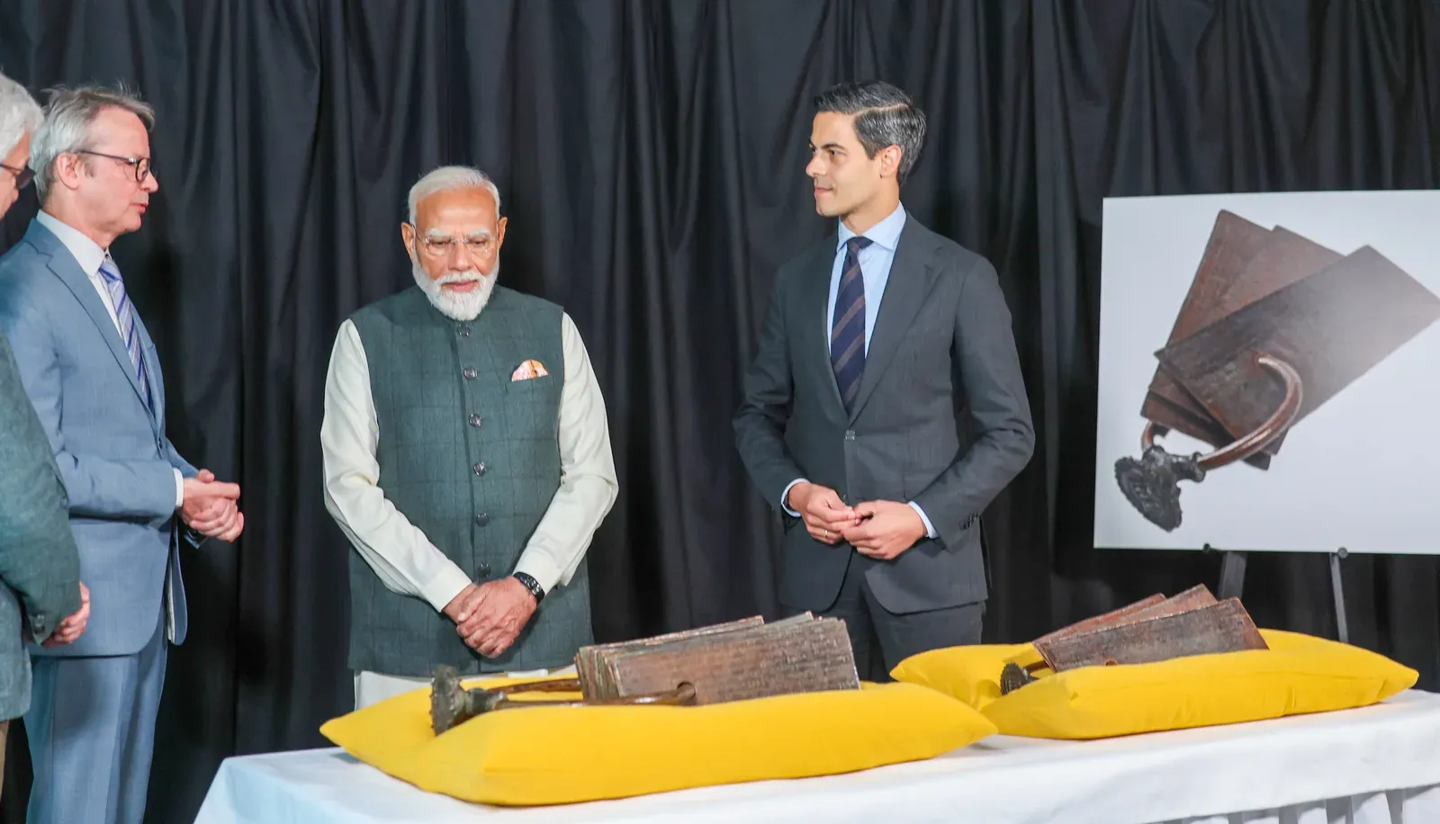 PM Modi on Chola copper plates return from Netherlands and astronomy push