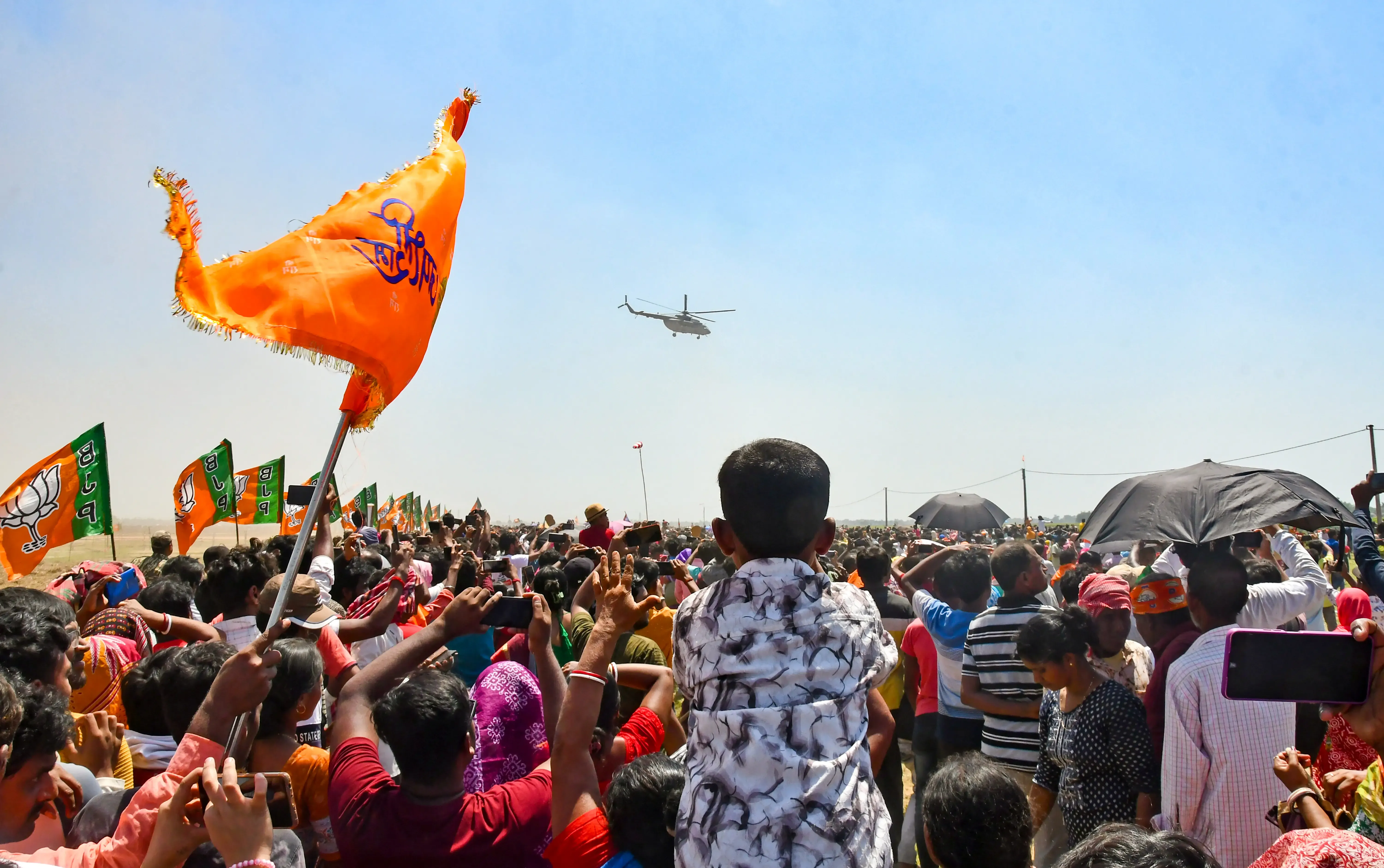 PM Modi Leads Enthusiastic Road Show in Siliguri Following Campaign Rallies