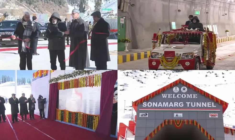 Prime Minister Modi Unveils the Sonamarg Tunnel, Committing It to the Nation