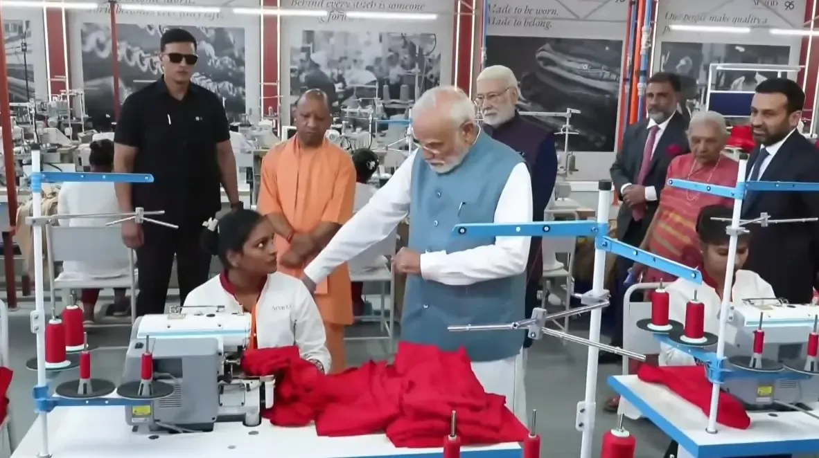 PM Modi inaugurates Varanasi garment facility, to attend Air Force Day 2026