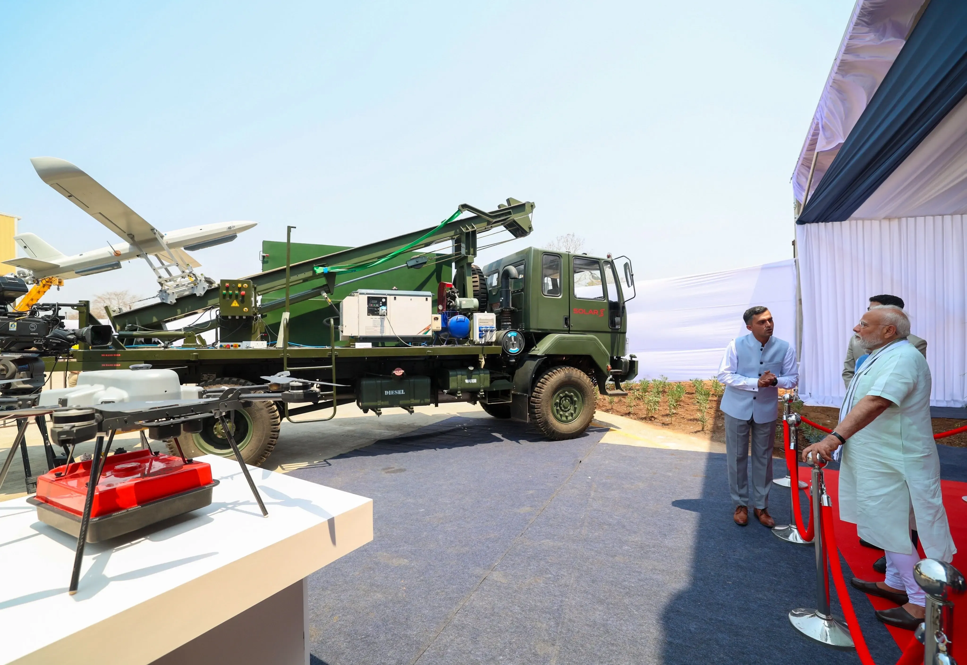 PM Modi Launches Solar Defence and Aerospace's Loitering Munition Test Facility