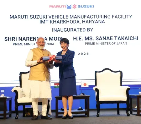 Maruti Suzuki's Kharkhoda mega plant inaugurated by Modi, Japan PM; ₹35,000 crore investment