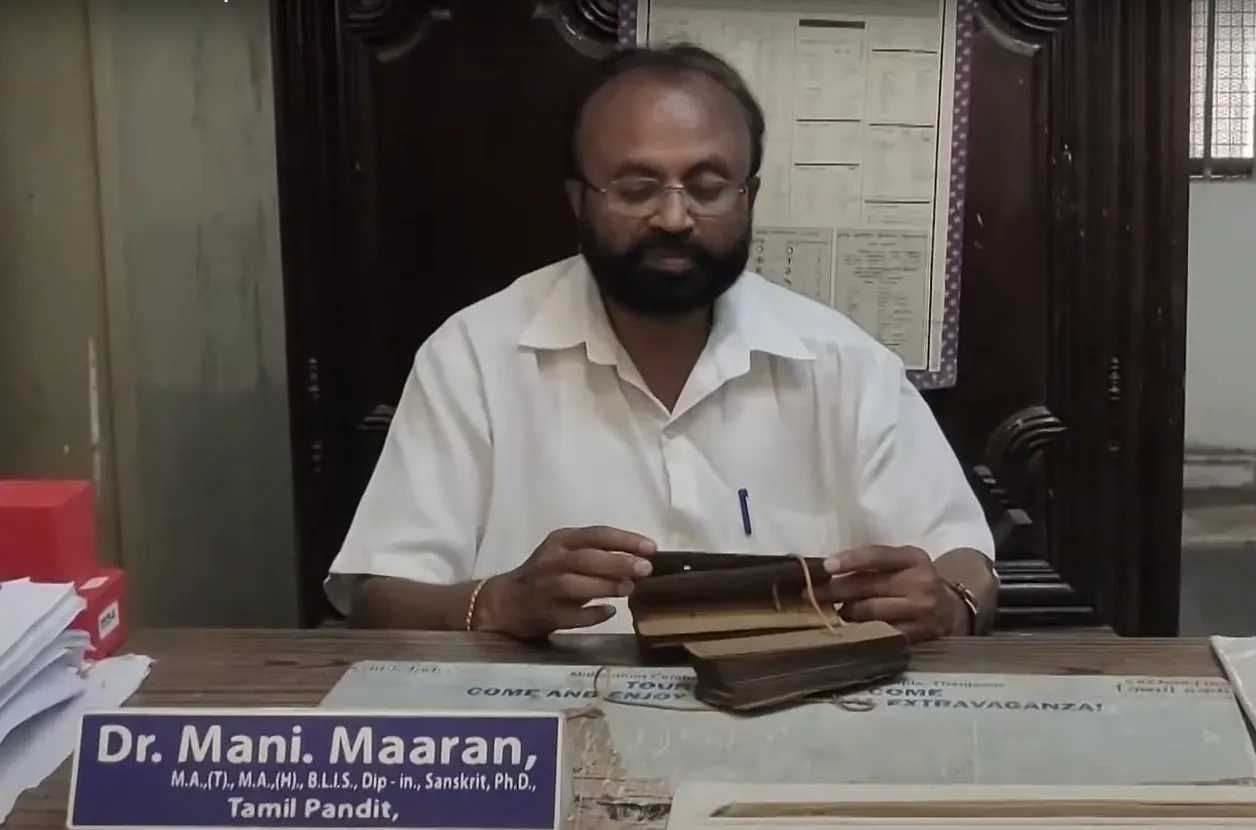 How Did PM Modi Praise Mani Maran's Mission to Safeguard Tamil Palm Leaf Manuscripts?