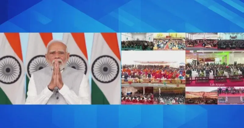 PM Modi Launches Multiple Development Projects for Ladakh
