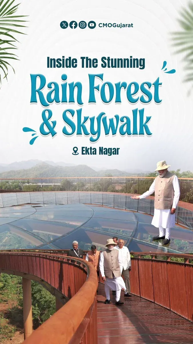 PM Modi Launches 'Rain Forest' at Ekta Nagar on Unity Day