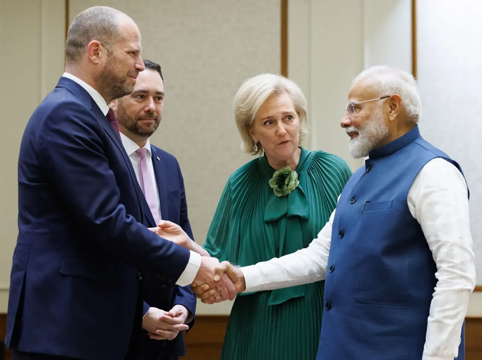 PM Modi Welcomes Belgian Princess Astrid
