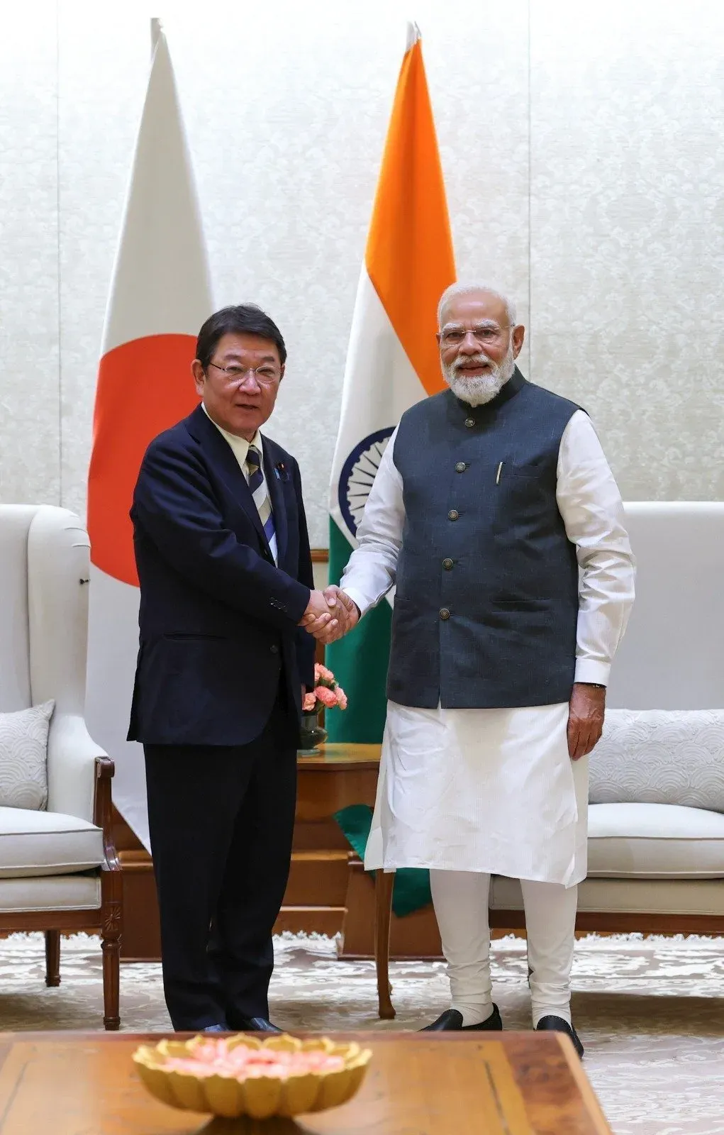 PM Modi Meets Japanese FM Motegi, Reaffirms Strategic Partnership