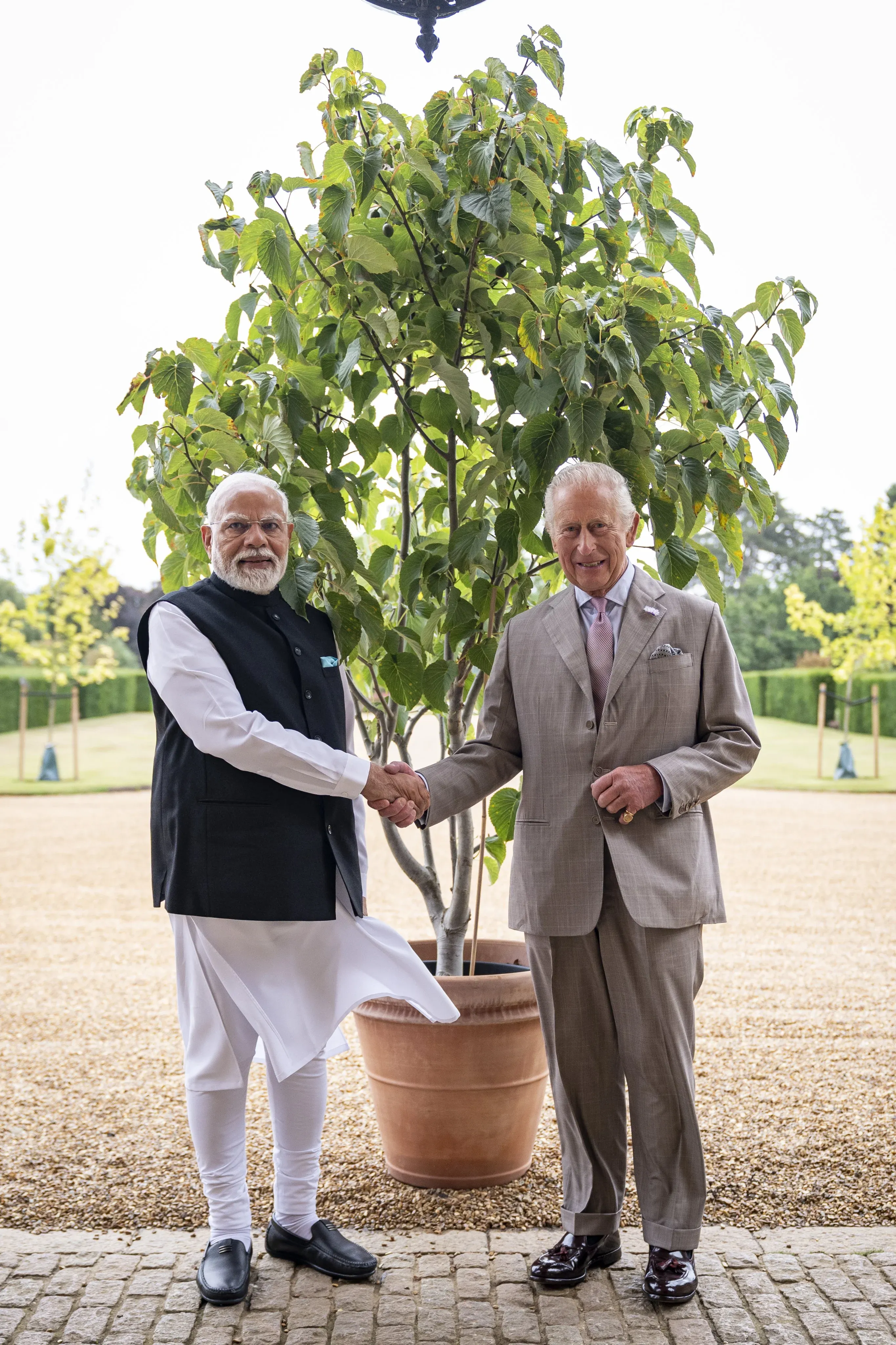 Did PM Modi Gift a Tree Sapling to King Charles at Sandringham House?