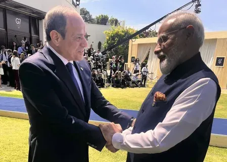 Modi meets Egypt's El-Sisi at G7 Evian, affirms Strategic Partnership