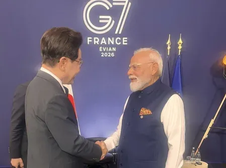 Modi meets South Korea's Lee Jae-myung at G7, targets semiconductors and green energy