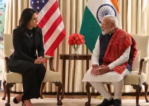 PM Modi Engages with Tulsi Gabbard, Praises Her Role in India-US Relations