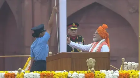 पीएम मोदी ने 12वीं बार लाल किले पर किया ध्वजारोहण, स्वतंत्रता दिवस को बताया '140 करोड़ संकल्पों का महापर्व'