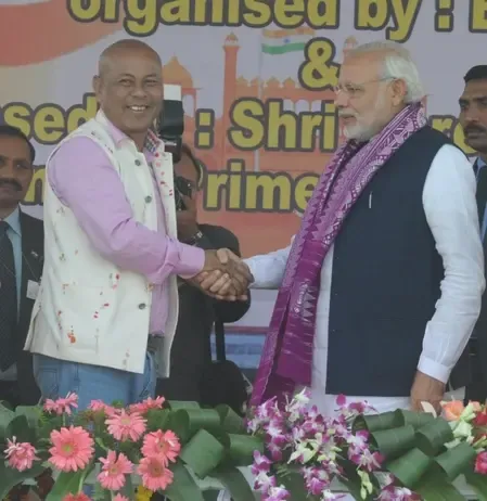 क्या पीएम मोदी ने बोडोलैंड टेरिटोरियल काउंसिल के नए मुख्य कार्यकारी सदस्य को बधाई दी?