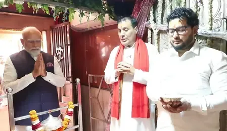 PM Modi Prays at Maa Daat Kali Temple Before Delhi-Dehradun Corridor Launch