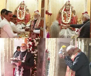 PM Modi Prays at the Winter Abode of River Ganga in Mukhwa, Uttarakhand