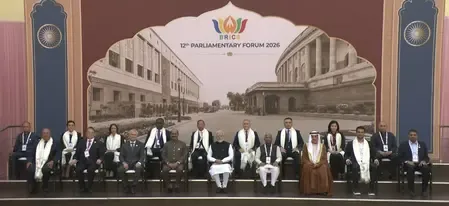 PM Modi at 12th BRICS Parliamentary Forum in New Delhi, meets global delegates