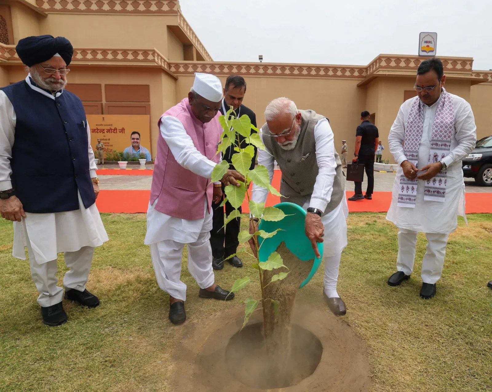 PM Modi Plants Khejri at Ek Ped Maa Ke Naam Drive in Balotra