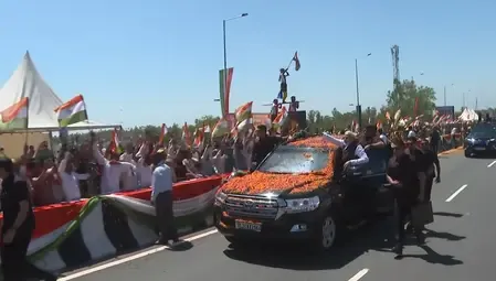 PM Modi's Enthusiastic Roadshow in Saharanpur Ahead of Economic Corridor Launch