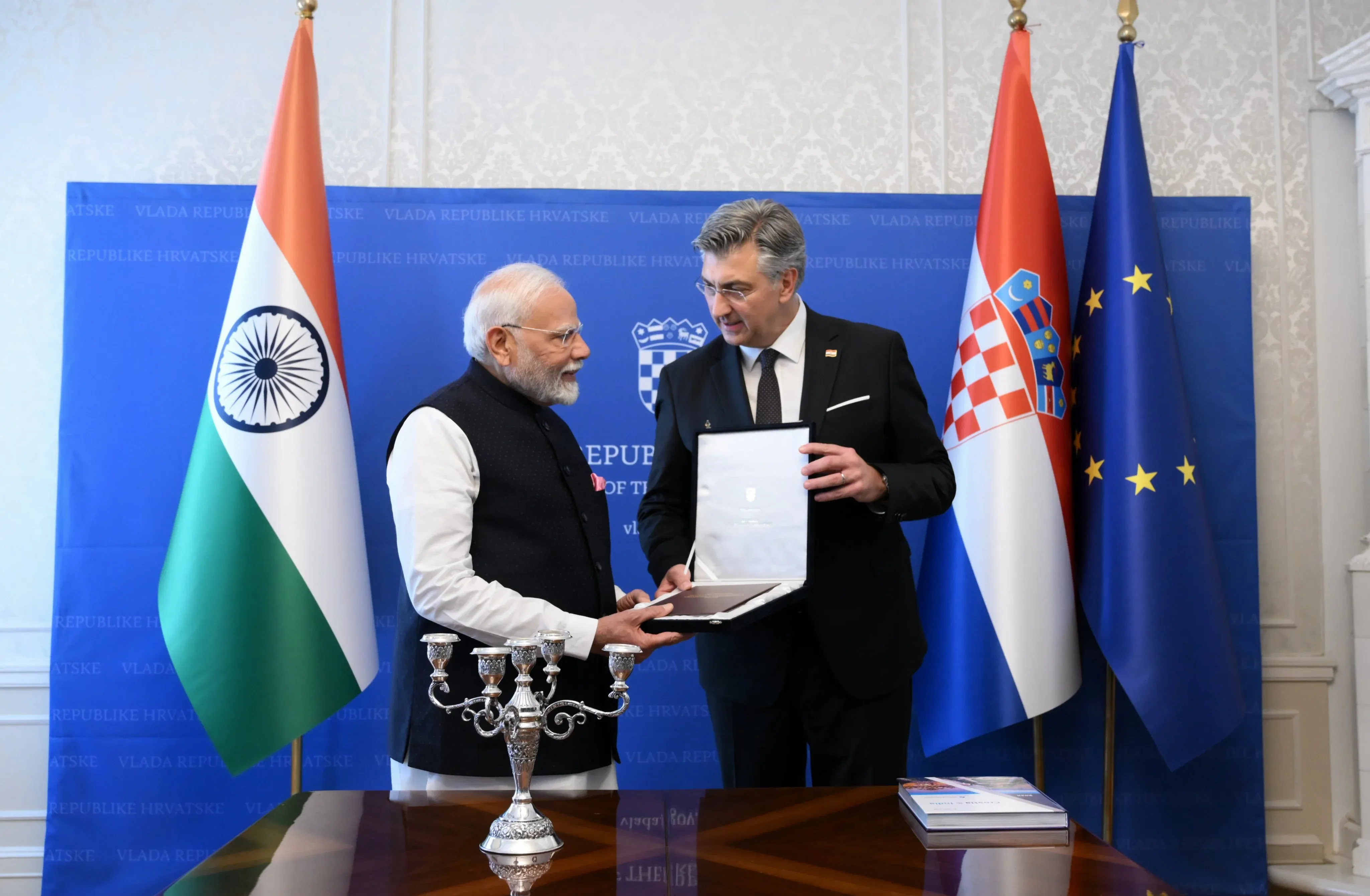 What Special Gift Did PM Modi Receive in Zagreb?