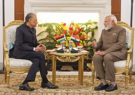 How is PM Modi ensuring India's strong commitment to Mauritius' development?