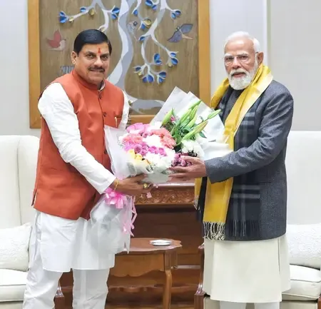 पीएम मोदी से मध्य प्रदेश के मुख्यमंत्री मोहन यादव ने की मुलाकात, सरकार की उपलब्धियों की दी जानकारी