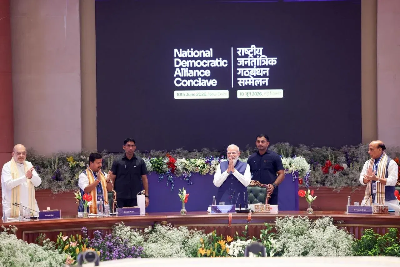 PM Modi shares glimpses from NDA conclave in Delhi