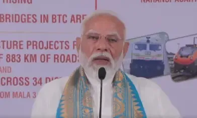 PM Modi Critiques Congress While Promoting Bodoland Growth in Virtual Address
