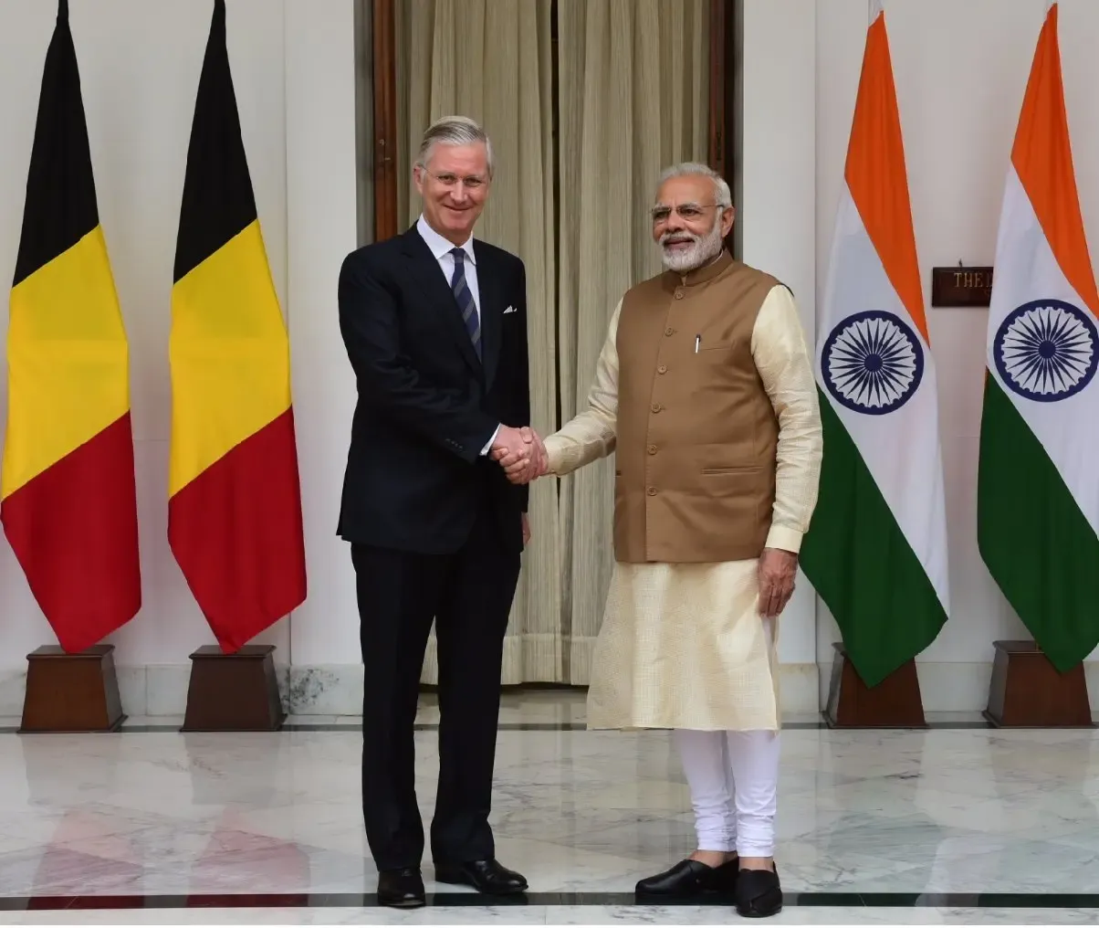 PM Modi Engages with King Philippe of Belgium, Celebrates Strengthening Bilateral Relations