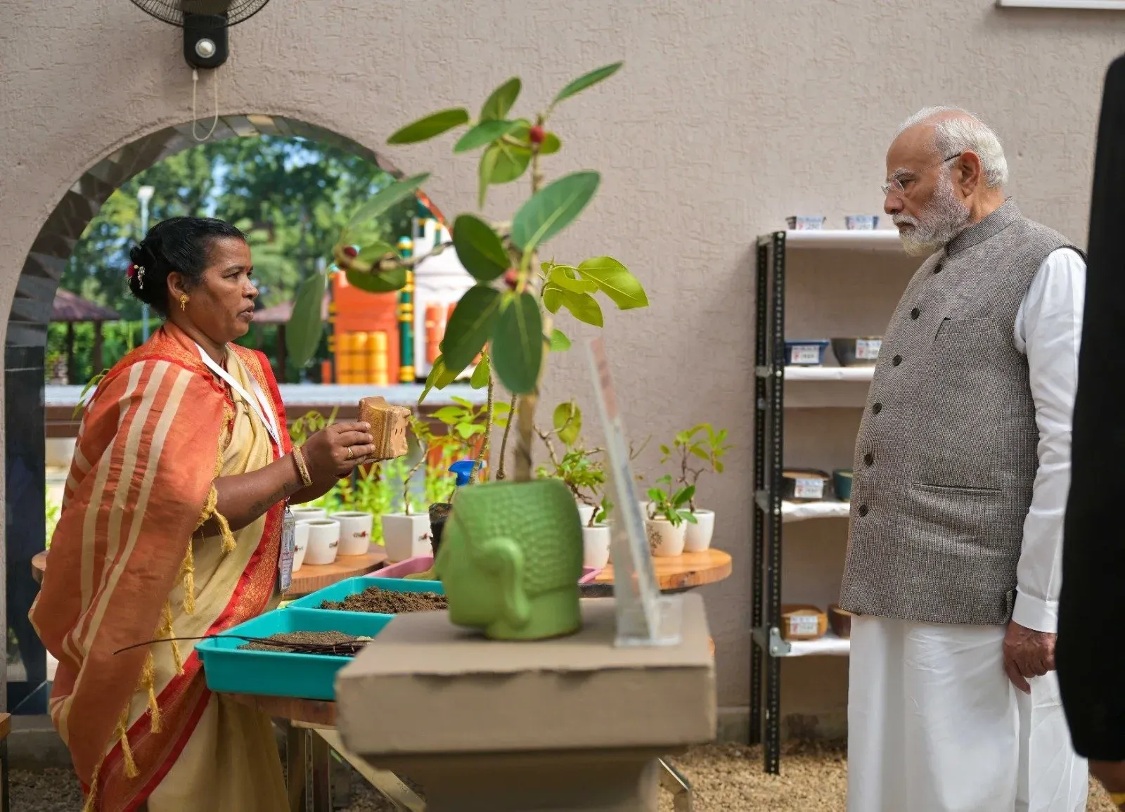 PM Modi Visits Bonsai Garden at Ekta Nagar, Gujarat