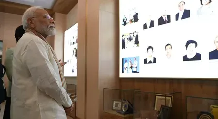 PM Modi visits Mahatma Gandhi Centre at Tashkent University