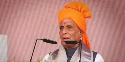 Rajnath Singh hails PM Modi's 'nation first' record at Agra statue unveiling