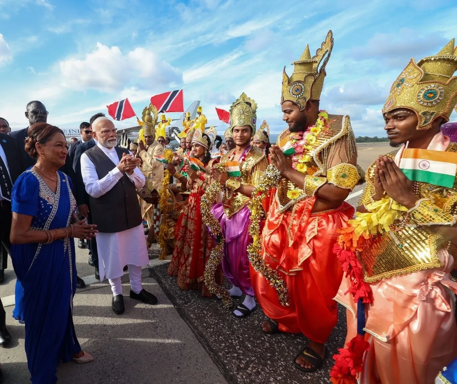 How Did PM Modi's Welcome in Trinidad Celebrate Indo-Caribbean Culture?