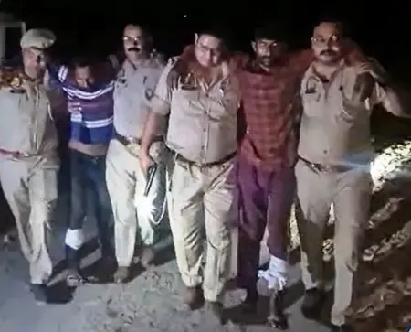 पीलीभीत मुठभेड़: शिकारियों ने पुलिस पर चलाई गोली, दो के पैर में लगी गोली, तीन गिरफ्तार