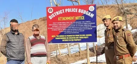 Did Police in J&K's Budgam Attach Property of JKNOP in a Crackdown on Terror Handlers?