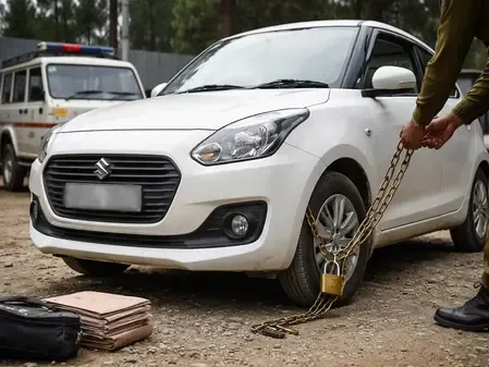 Jammu and Kashmir Police Confiscate Vehicle Linked to Drug Trade in Shopian