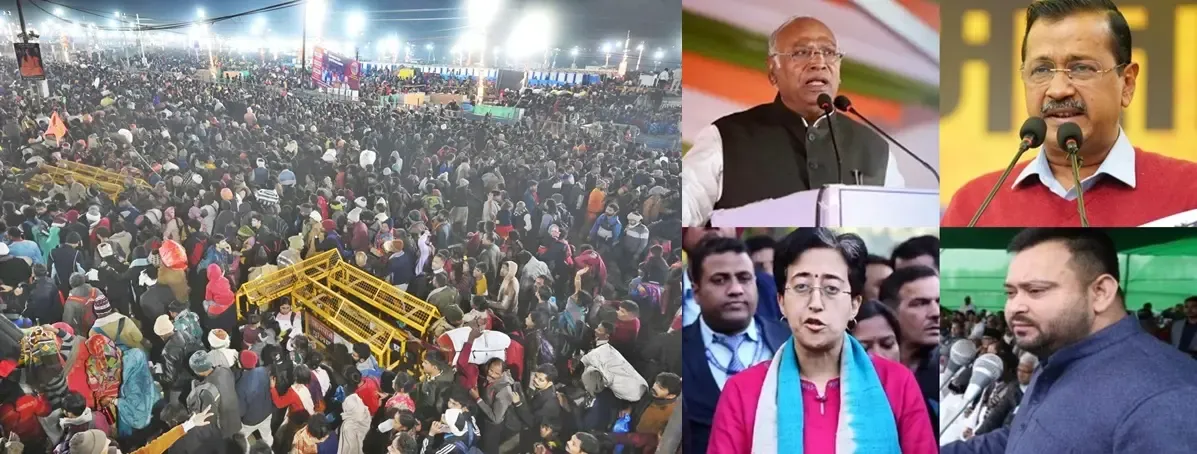 Political Parties Mourn Maha Kumbh Disaster; Kharge Critiques Inadequate Arrangements