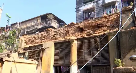 Part of Historic Kolkata Home Crumbles, No Injuries Reported